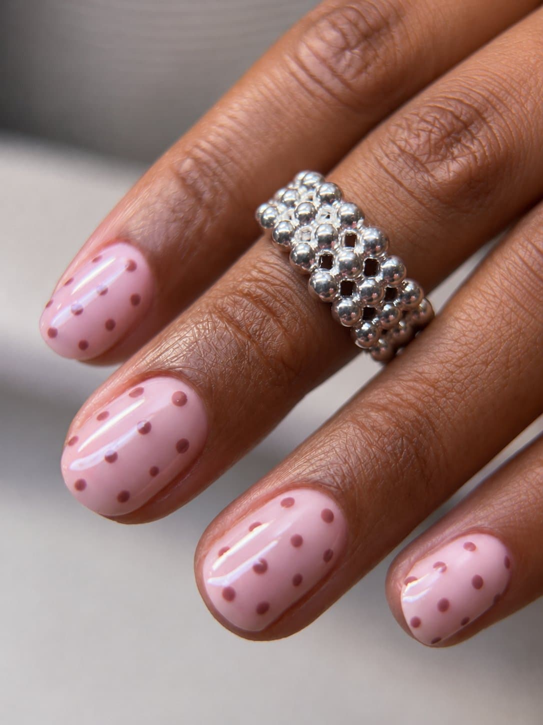 Nails after treatment at Aetheria Beauty Bar.