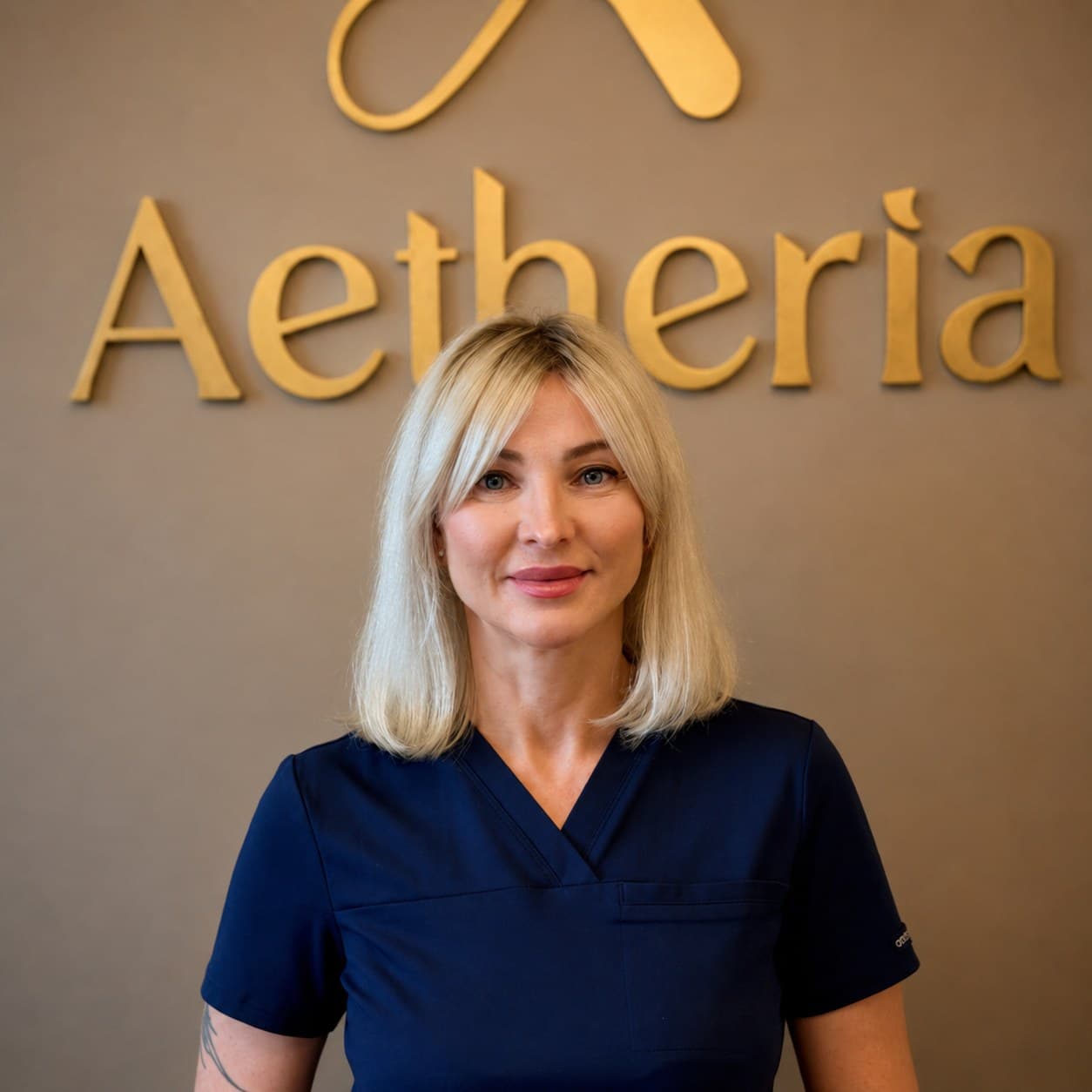 Portrait of Evelina, Junior Master at Aetheria Beauty Bar.